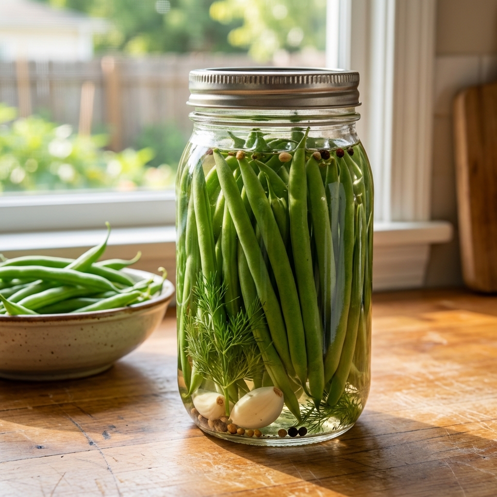 Quick Pickled Green Beans (No Canning Needed)